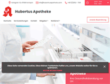 Tablet Screenshot of hubertus-apotheke-kempen.de